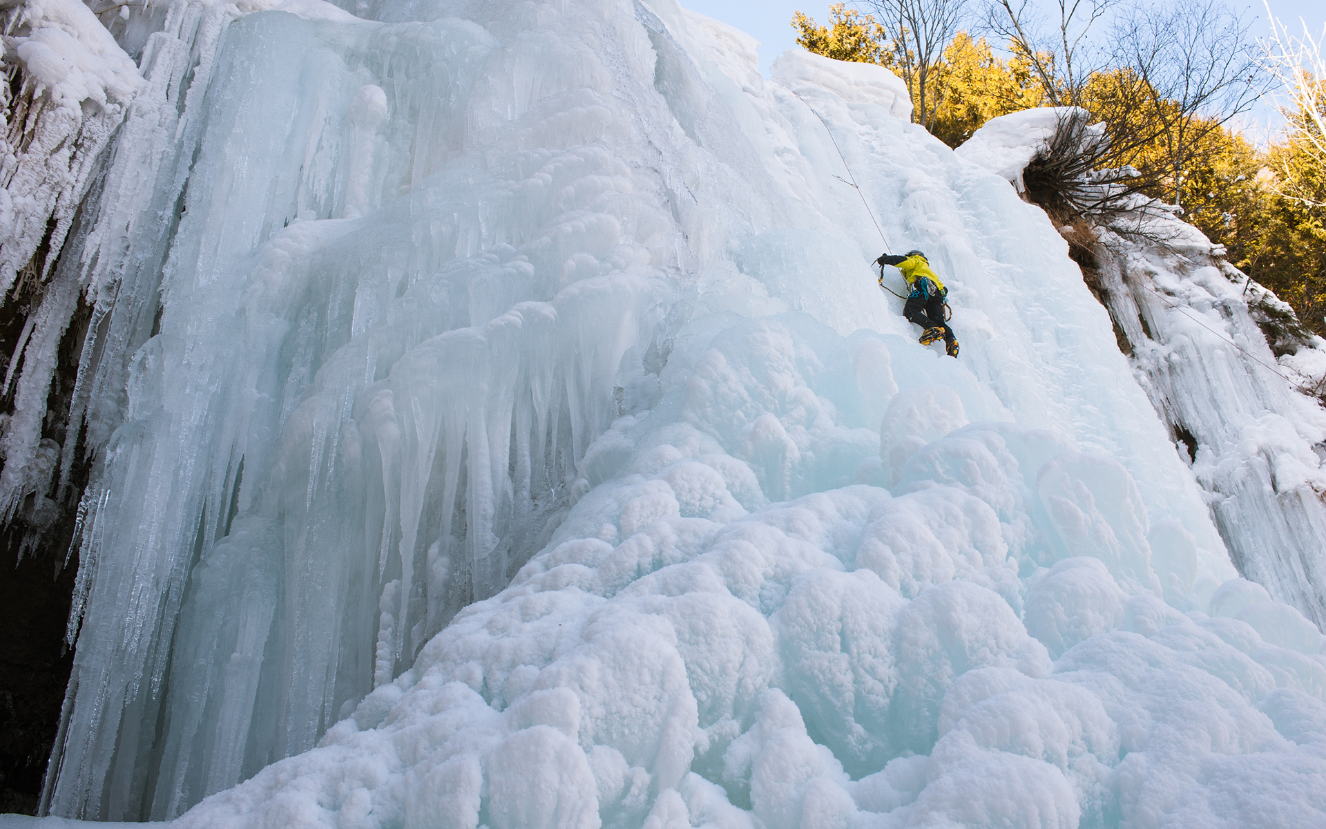 sports, Ice, Winter, Climbing Wallpaper
