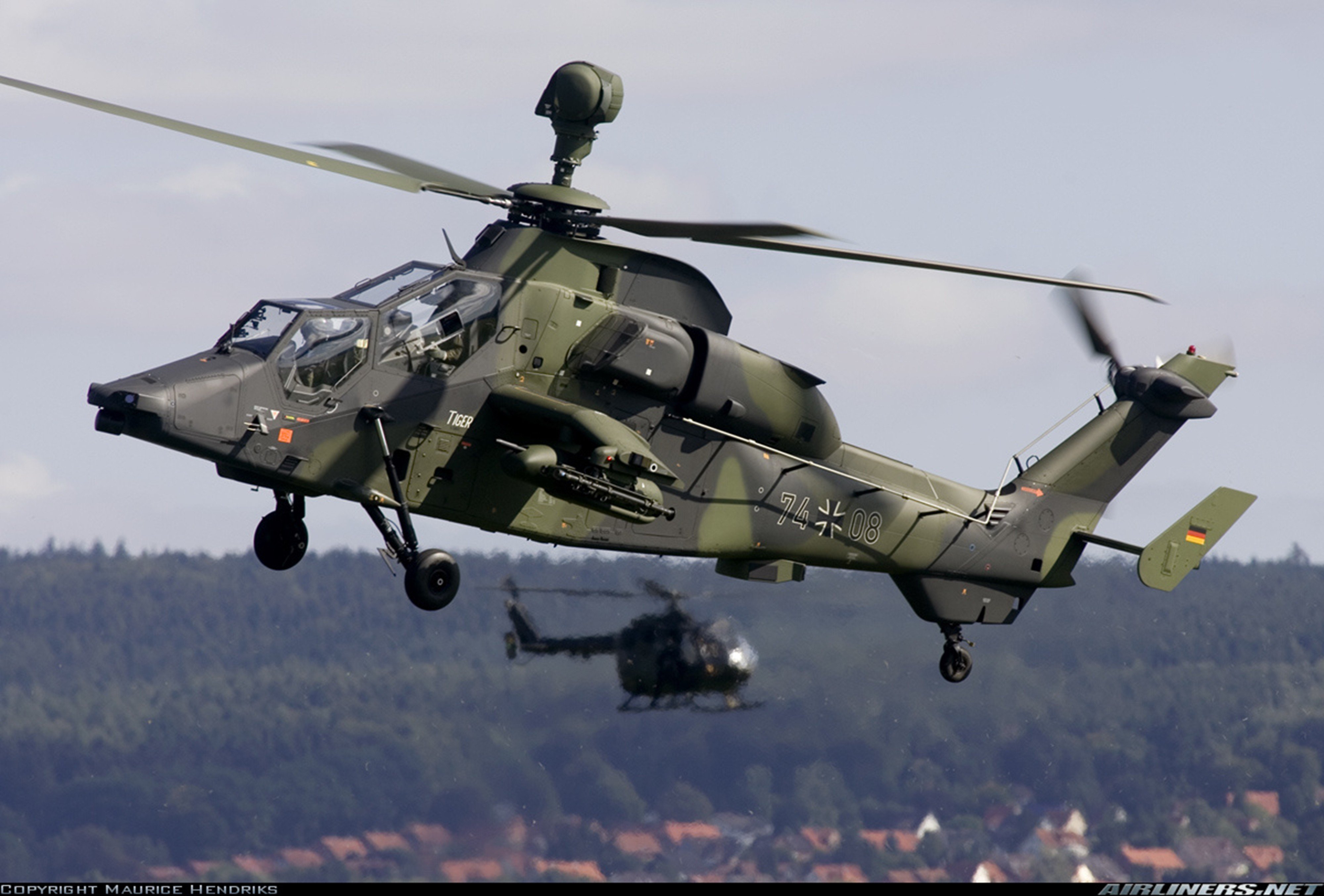 helicopter, Aircraft, Vehicle, Military, Army, Attack, Eurocopter, Tiger, Germany Wallpaper