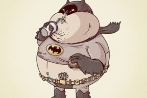 batman, Fat, Superhero, Dc comics, Comics, Cartoon