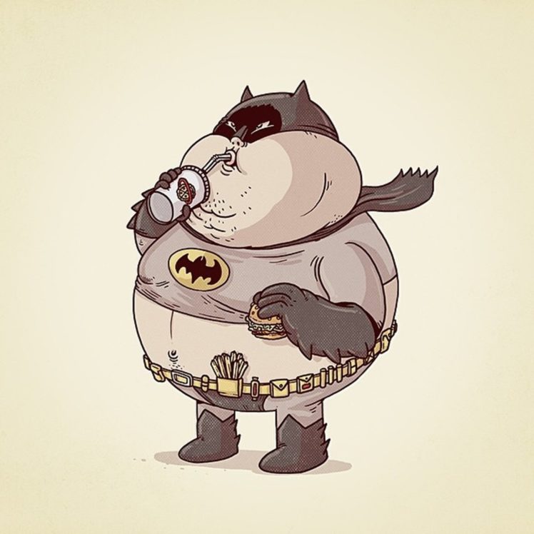 batman, Fat, Superhero, Dc comics, Comics, Cartoon HD Wallpaper Desktop Background