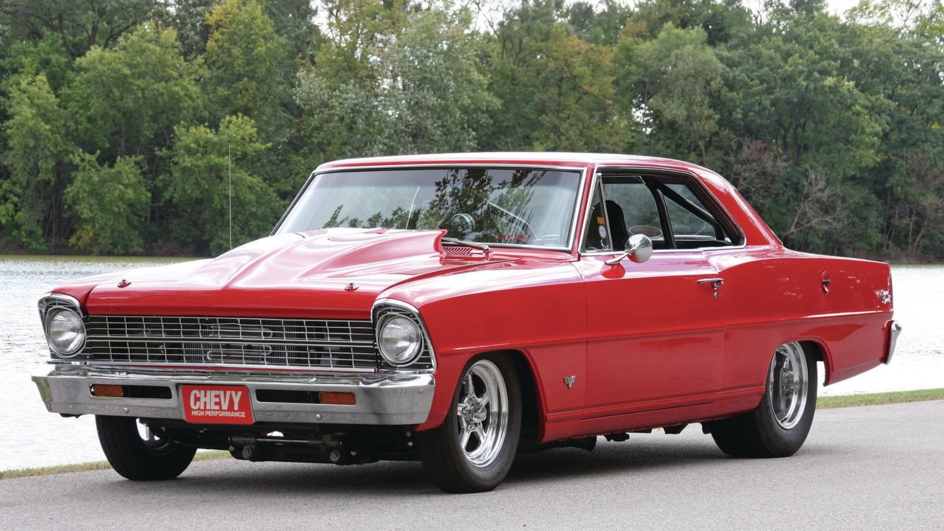 1967, Red, Chevrolet, Nova, Ss Wallpaper