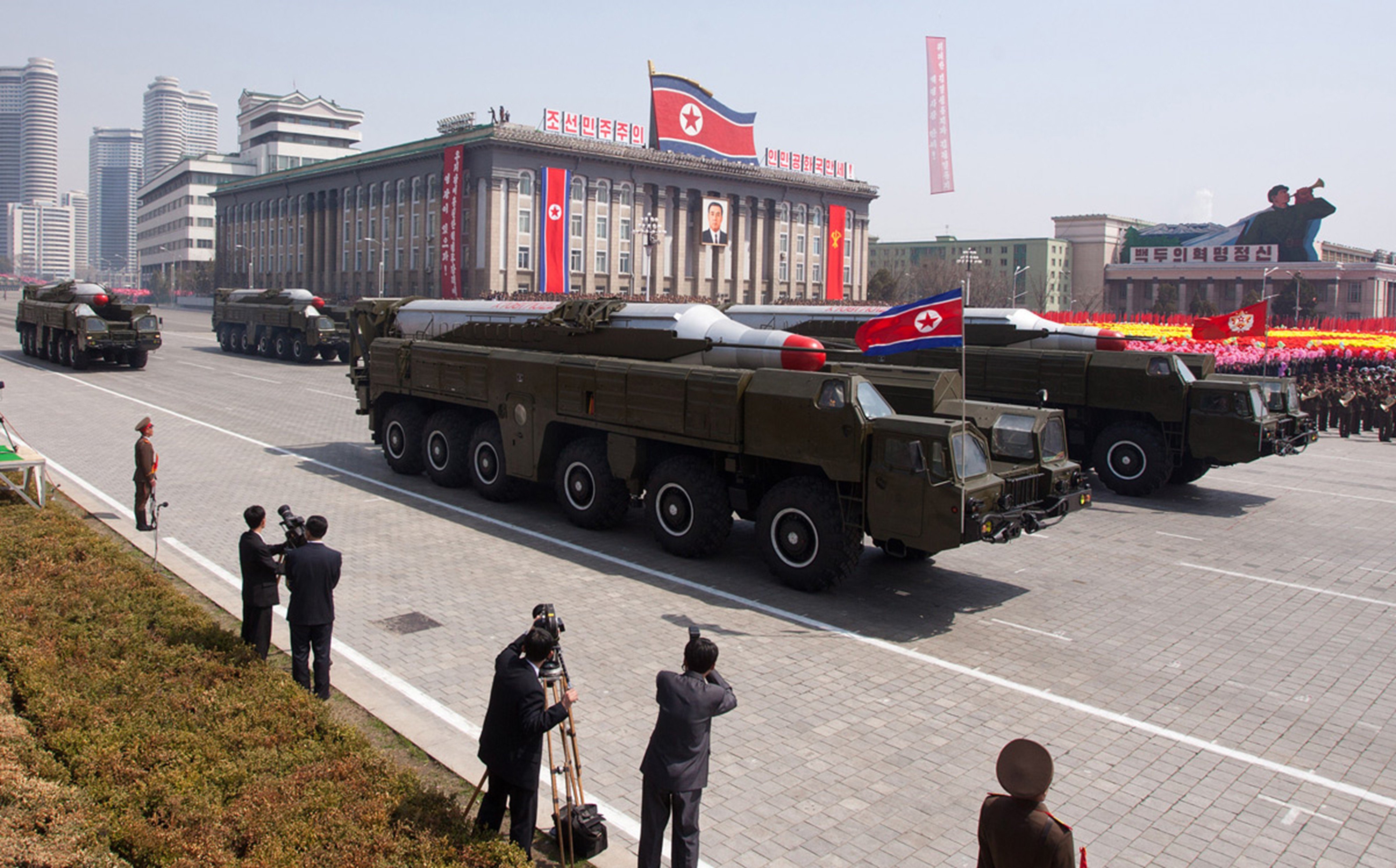 musudan, Missile, North korea, Vehicle, Truck, Military, Parade, Wepons Wallpaper