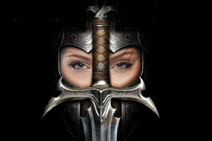 woman, Knight, Fantasy, Sword