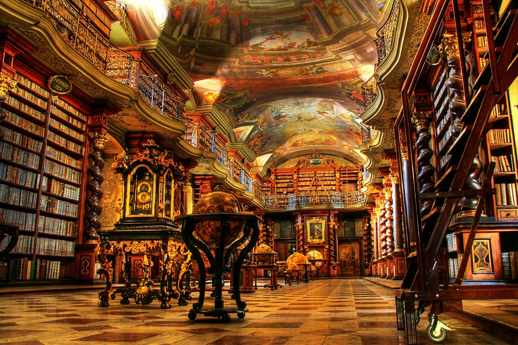 library, Hdr Wallpaper