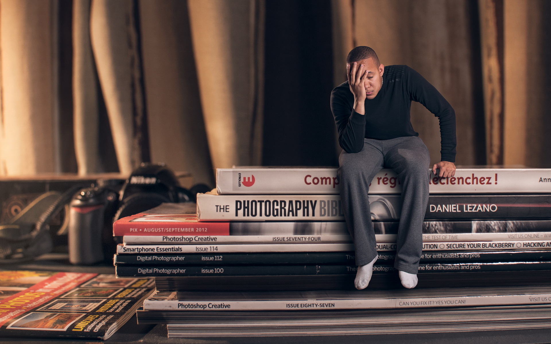boy, Books, Situation, Photoshop, Photography, Tech, Camera, Men, Males, Mood, Emotion, Cg, Digital, Books, Library, Frustration, Humor, Funny Wallpaper