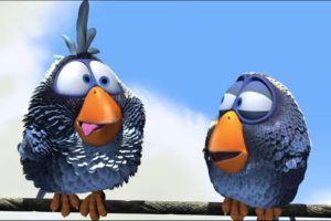 , 1, Pixar, Art, Birds, Animation, 3d, Humor, Eyes, Funny, Cute, Sky
