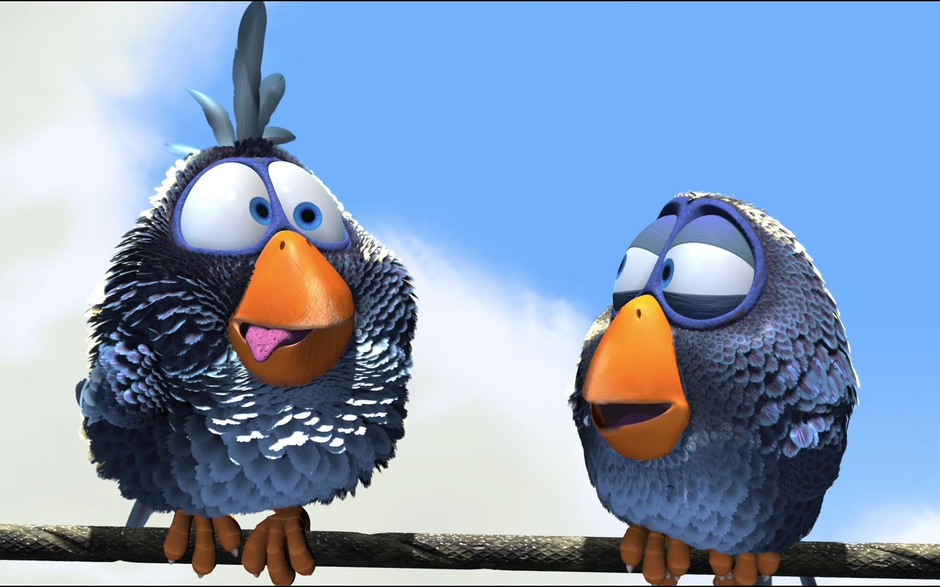 , 1, Pixar, Art, Birds, Animation, 3d, Humor, Eyes, Funny, Cute, Sky Wallpaper