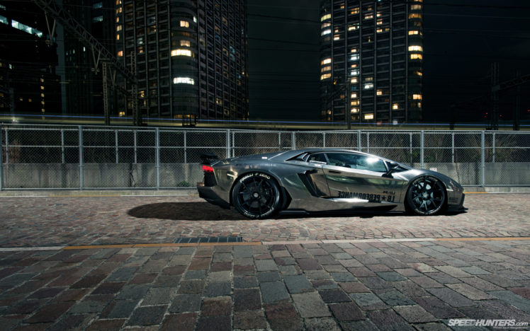 , 1, Lamborghini, Aventador, Supercars, Chrome, Roads HD Wallpaper Desktop Background