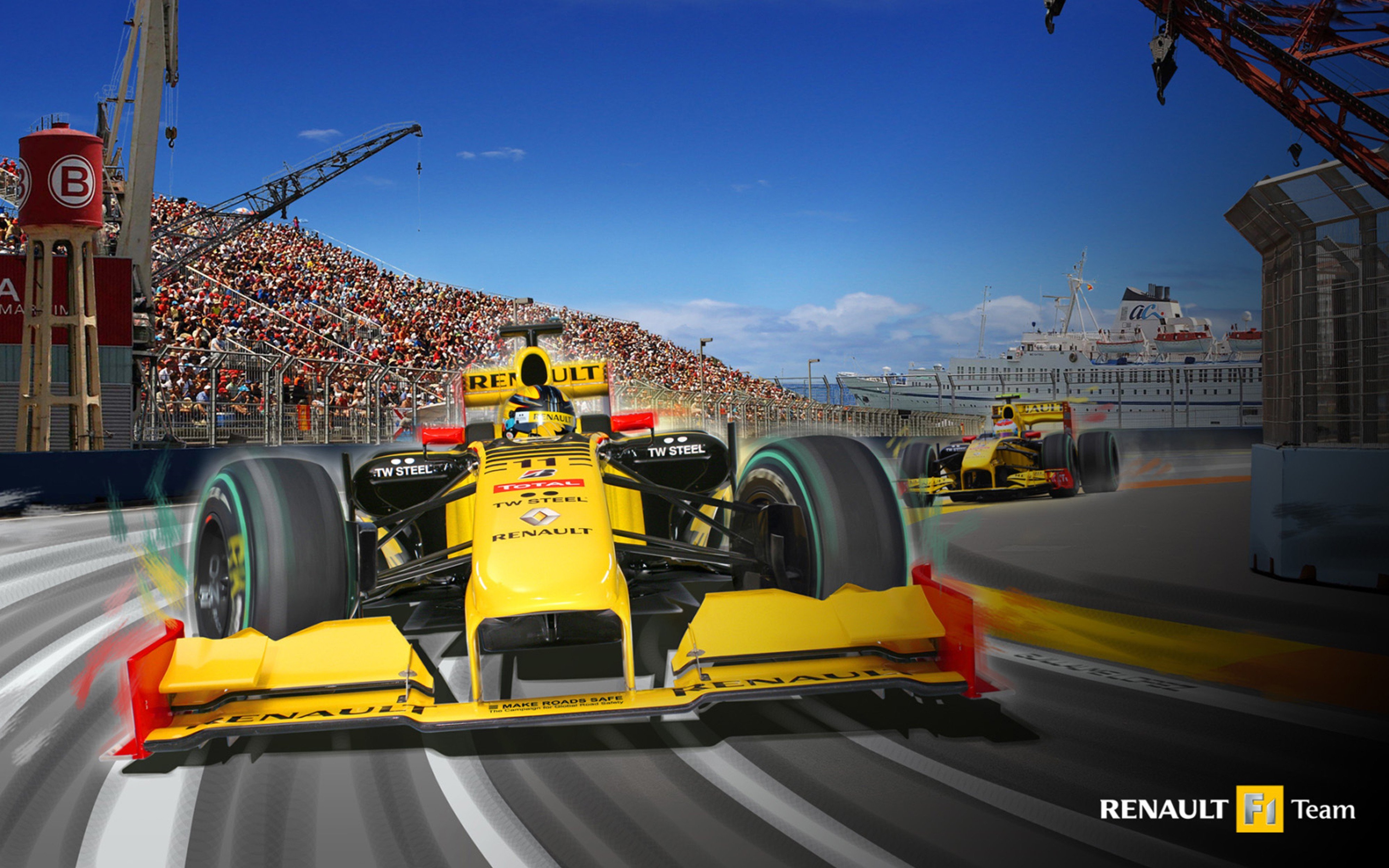 2010, Formula 1, Renault, R30, Race, Car, Racing, Vehicle, 4000x2500, 4 ...