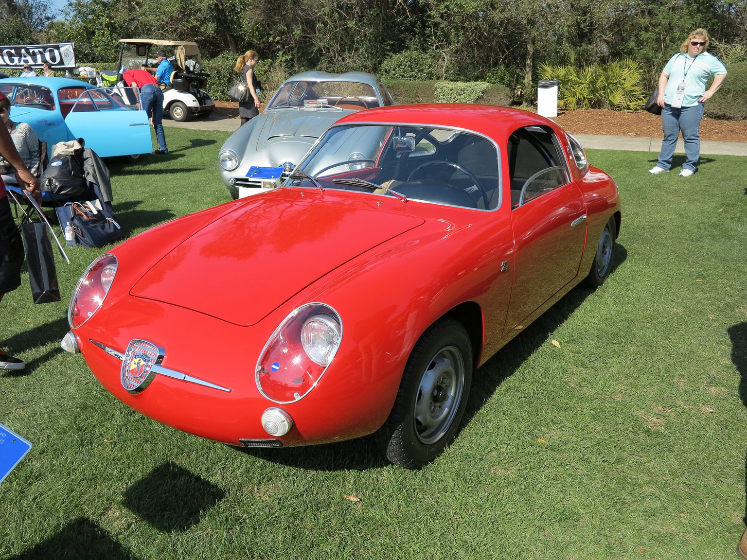 1958, Fiat, Abarth, 750, Record, Monza, Zagato, Car, Vehicle, Classic, Retro, Sport, Italy, Red, Supercar,  1 Wallpaper