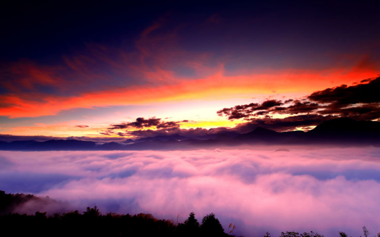 sky, Clouds, Fog, Color HD Wallpaper Desktop Background
