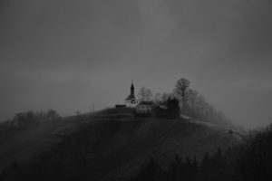 art, Cg, Digital, Nature, Landscapes, Dark, Farm, Rustic, Night, Sky, Clouds