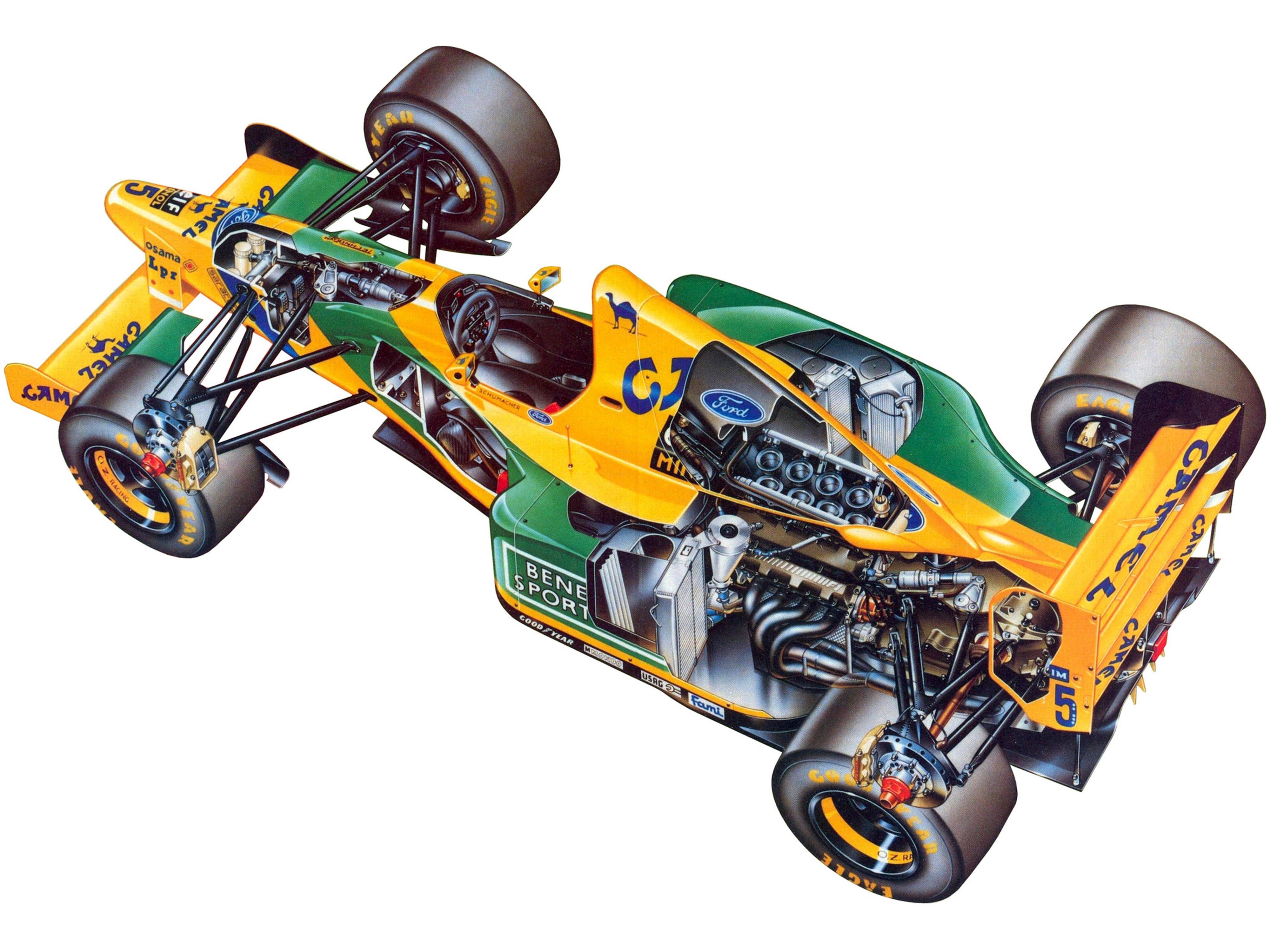 benetton, B193b, 1993, Race, Car, Racing, Vehicle, Supercar, Formula 1, 4000x3000,  2 Wallpaper