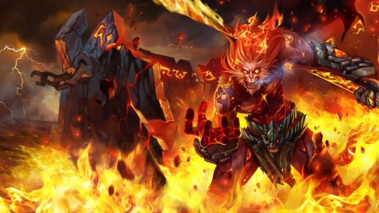 league, Of, Legends, Video, Games, Fantasy, Art, Demons, Fire HD Wallpaper Desktop Background