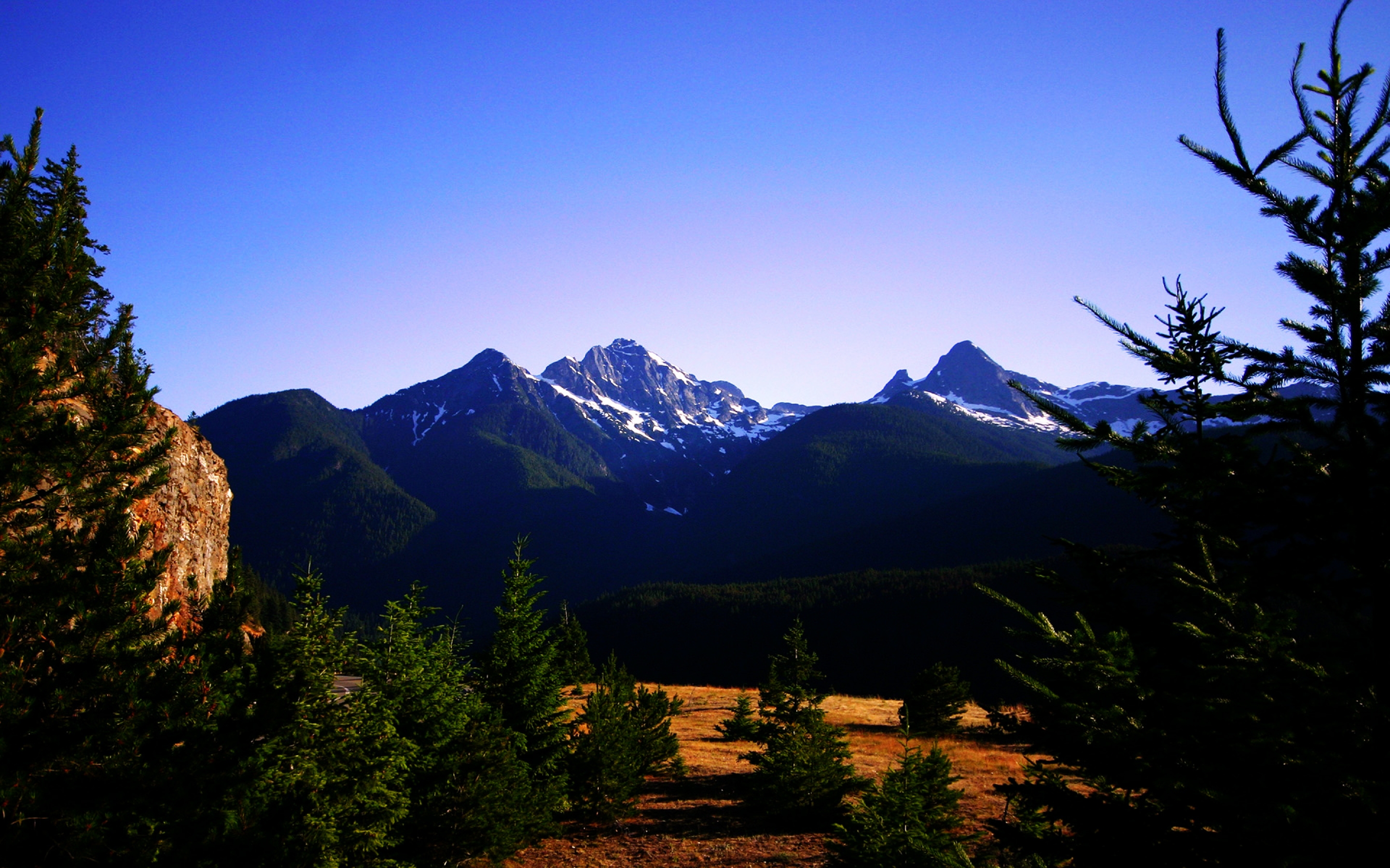 mountain, Meadow Wallpaper