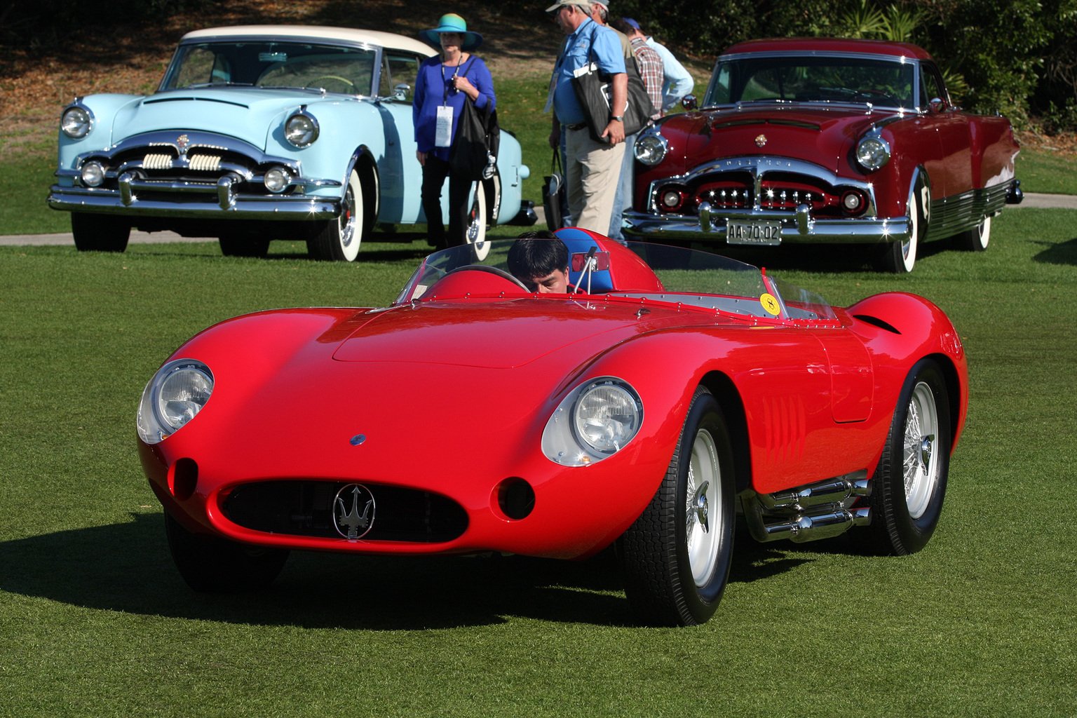 1957 Maserati 300s Race Red Italy Racing Car Vehicle Classic 