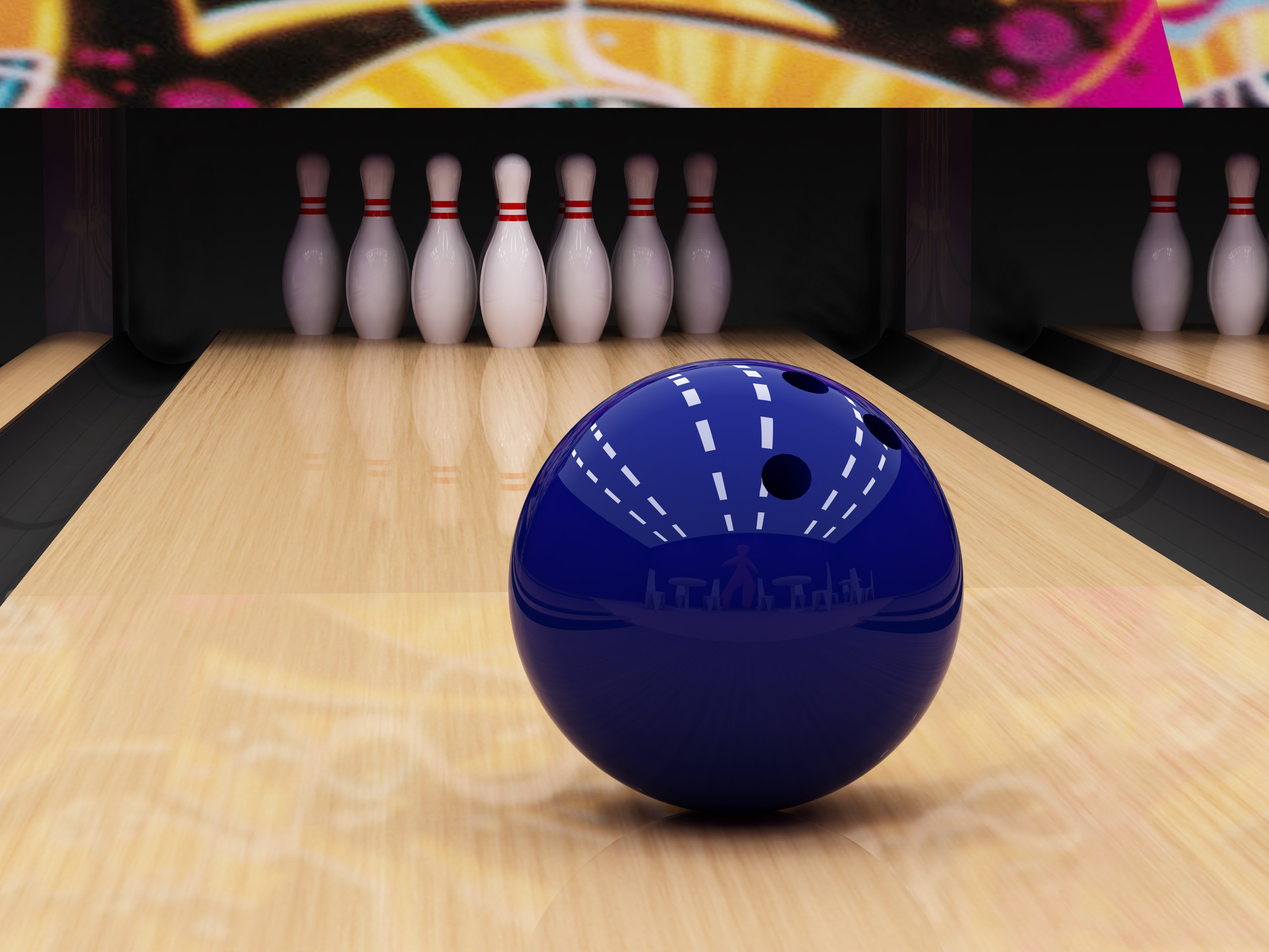 classic desktop bowling set