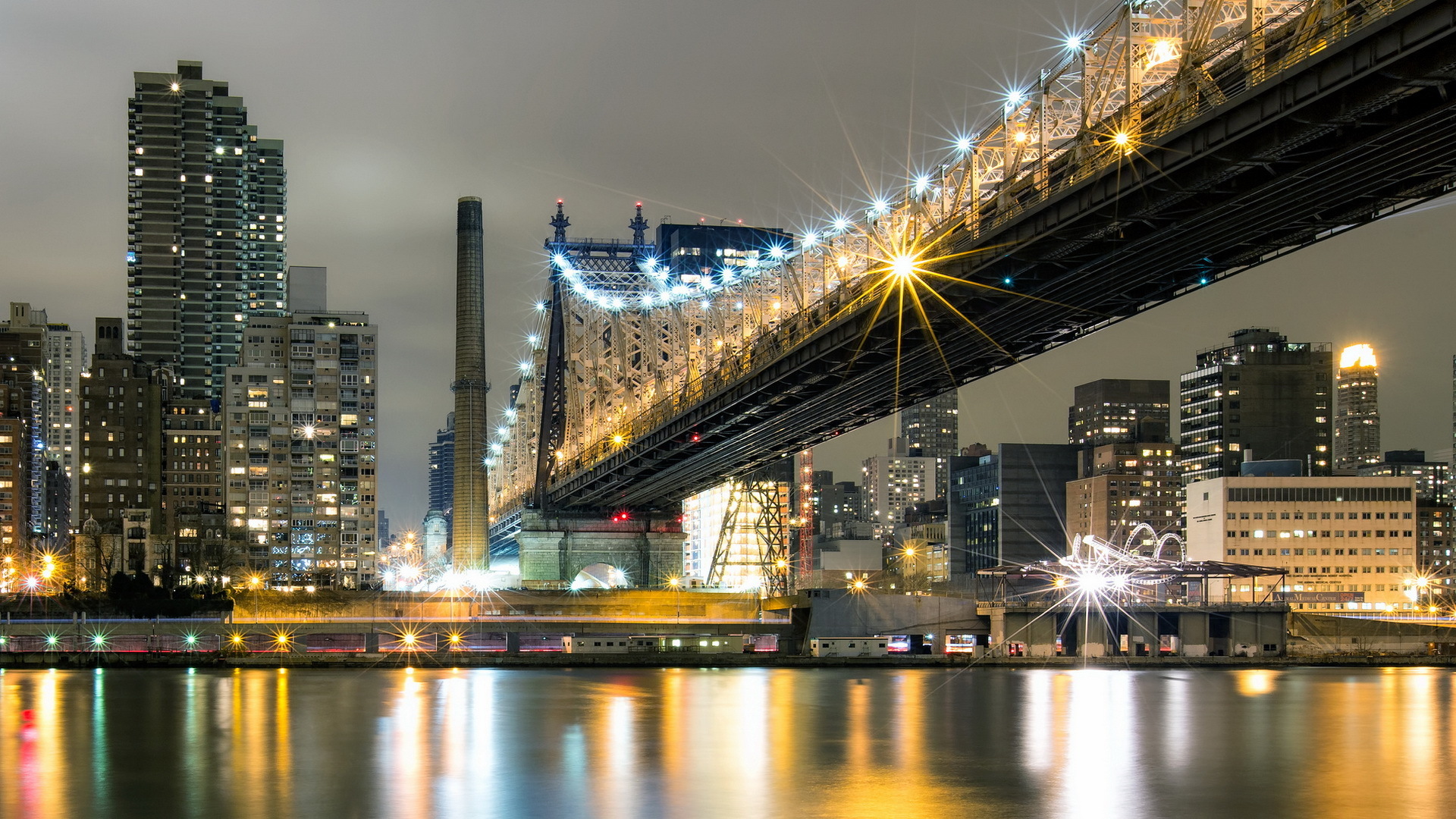 bridges, Cities, Rivers, Reflection Wallpaper