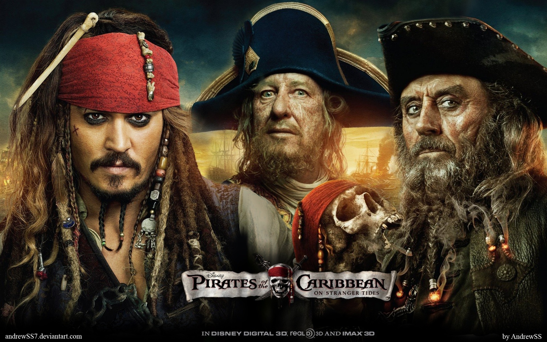 pirates, Of, The, Caribbean, Fantasy Wallpaper