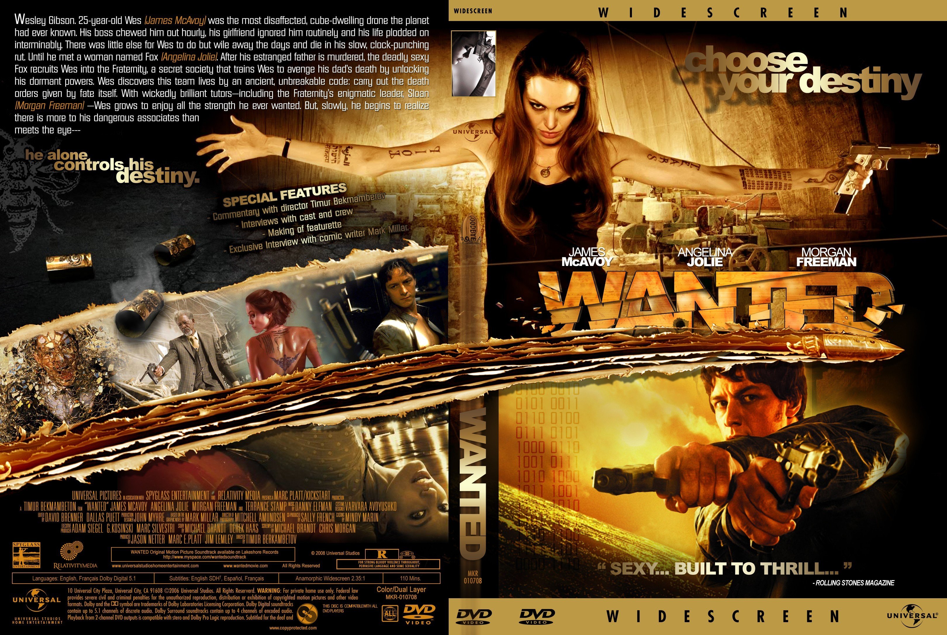 wanted, Action, Crime, Fantasy, Sci fi, Jolie,  3 Wallpaper