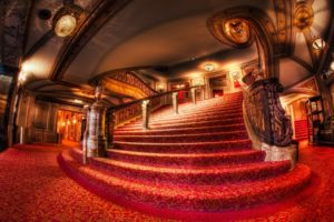 stairs, Chicago, Theater, Room, Hdr, Retro