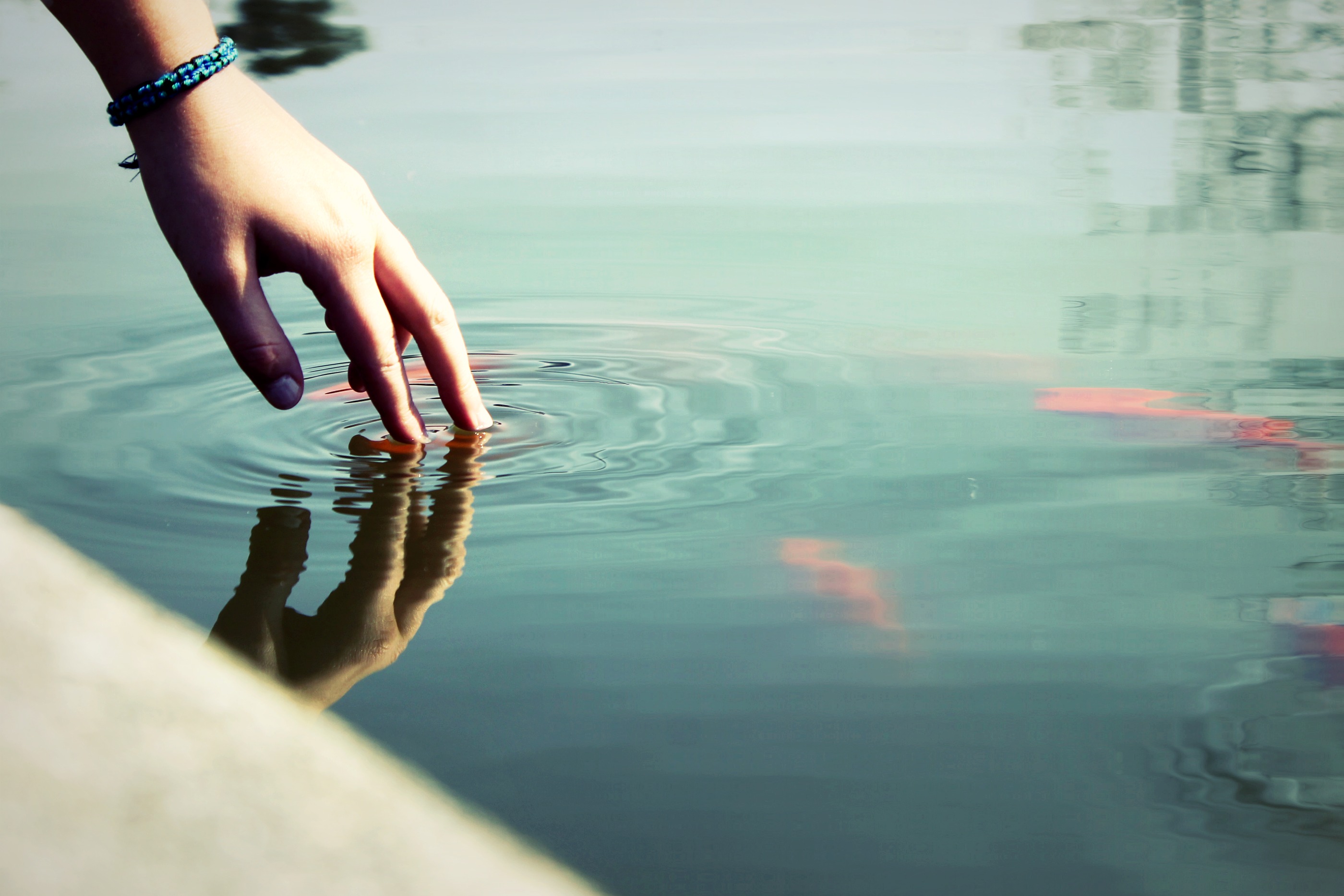 hand, Water, Touch Wallpaper