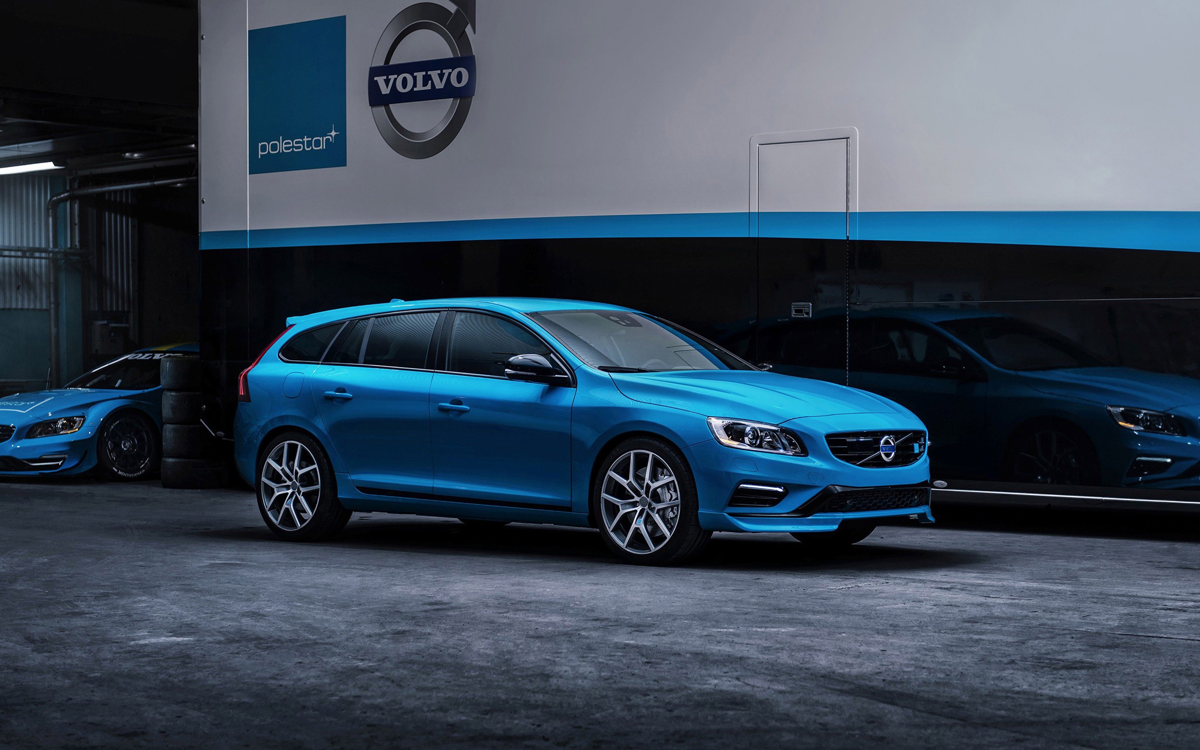 2014, Volvo, V60, Polestar, Car, Vehicle, Blue, 4000x2500,  2 Wallpaper