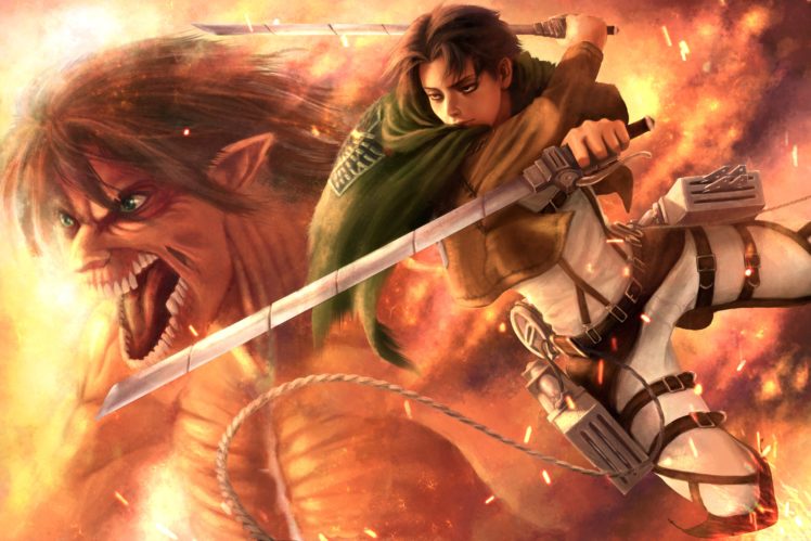 battles, Warriors, Monsters, Attack, On, Titan, Levi, Guys, Swords, Anime HD Wallpaper Desktop Background
