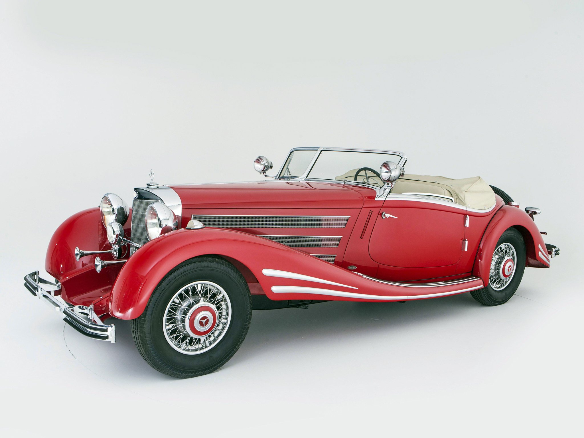 1934, Mercedes, Benz, 500k, 540k, Special, Roadster,  105136 , Retro Wallpaper