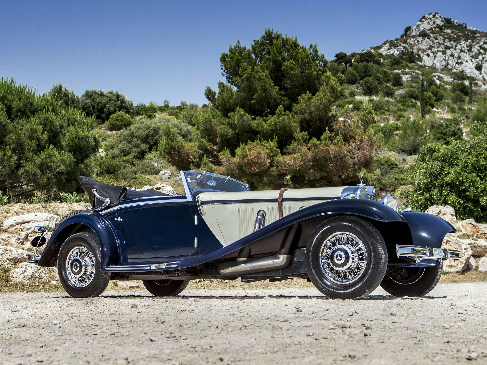 1936, Mercedes, Benz, 540k, Sport, Cabriolet, A, Retro, Luxury Wallpaper