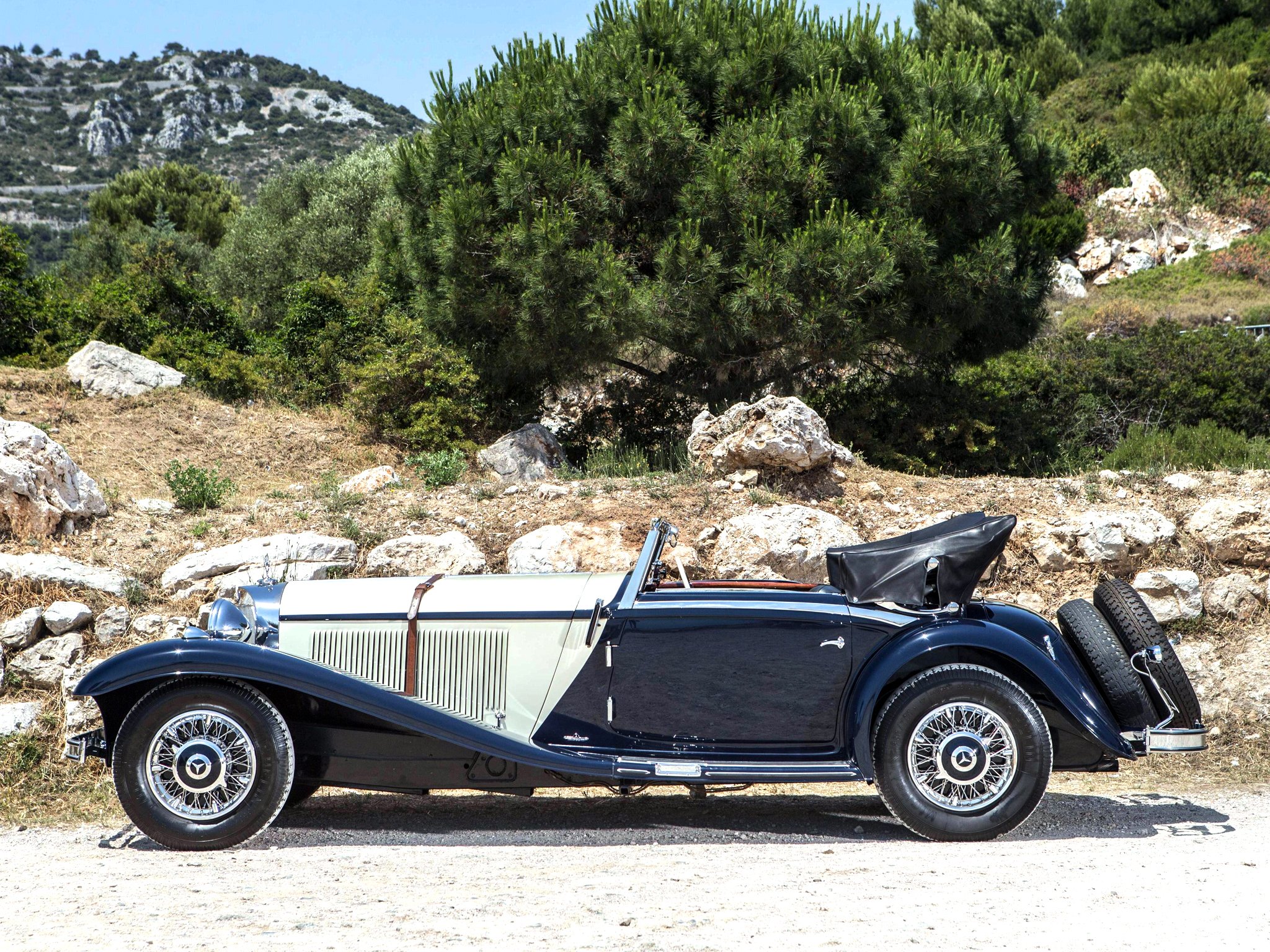 1936, Mercedes, Benz, 540k, Sport, Cabriolet, A, Retro, Luxury, Tq Wallpaper