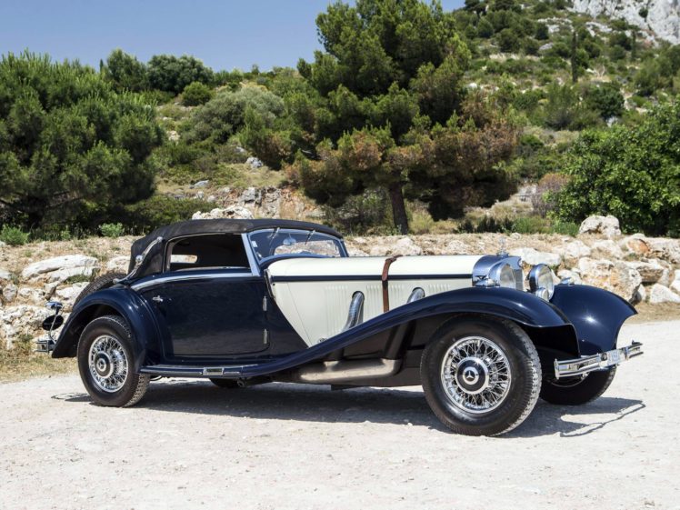 1936, Mercedes, Benz, 540k, Sport, Cabriolet, A, Retro, Luxury, Tw HD Wallpaper Desktop Background