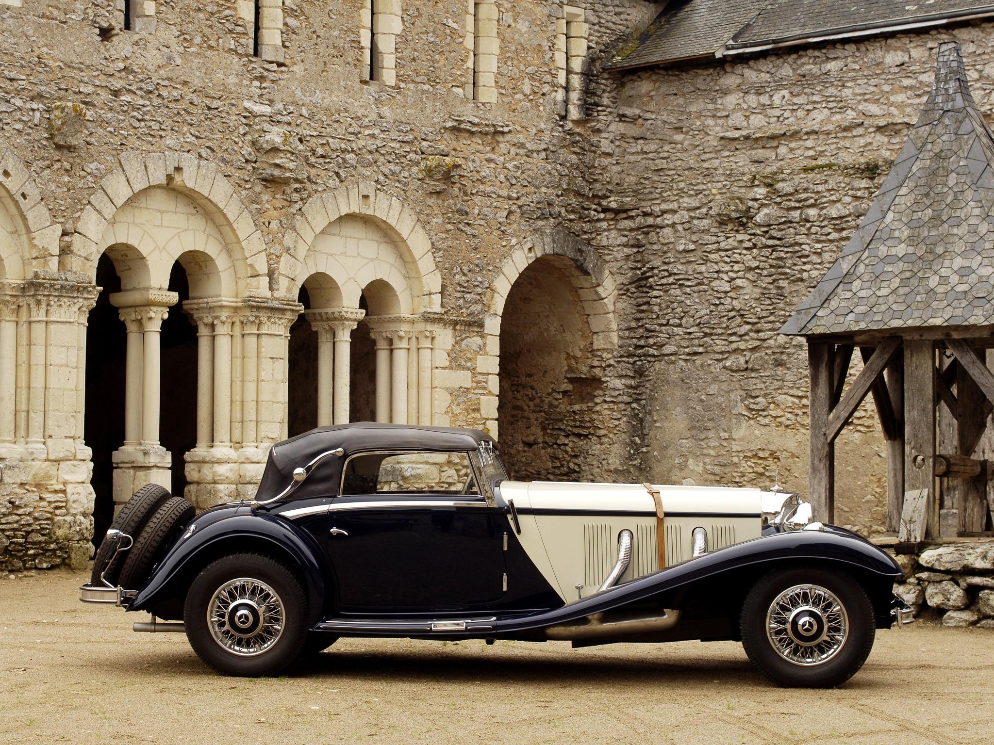 1936, Mercedes, Benz, 540k, Sport, Cabriolet, A, Retro, Luxury Wallpaper