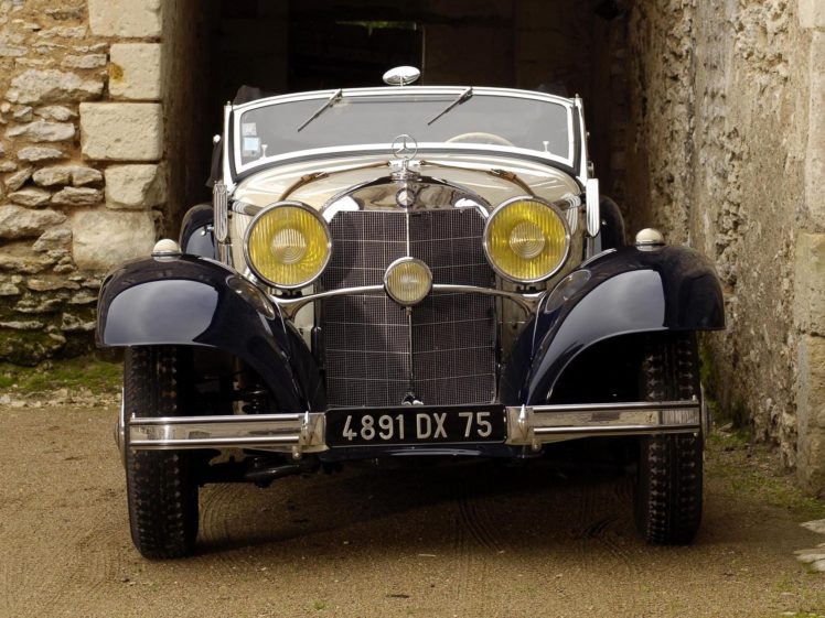 1936, Mercedes, Benz, 540k, Sport, Cabriolet, A, Retro, Luxury HD Wallpaper Desktop Background