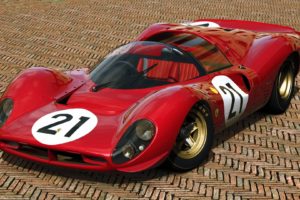 1967, Ferrari, 412p, Race, Racing, Classic