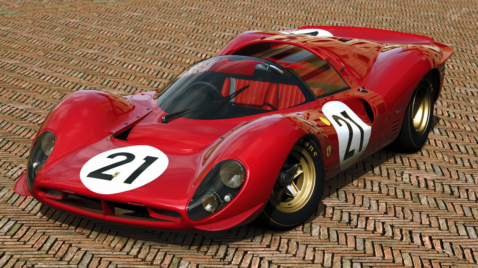 1967, Ferrari, 412p, Race, Racing, Classic Wallpaper