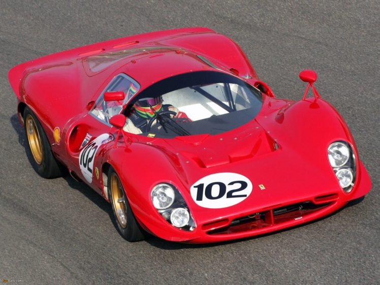 1967, Ferrari, 412p, Race, Racing, Classic HD Wallpaper Desktop Background