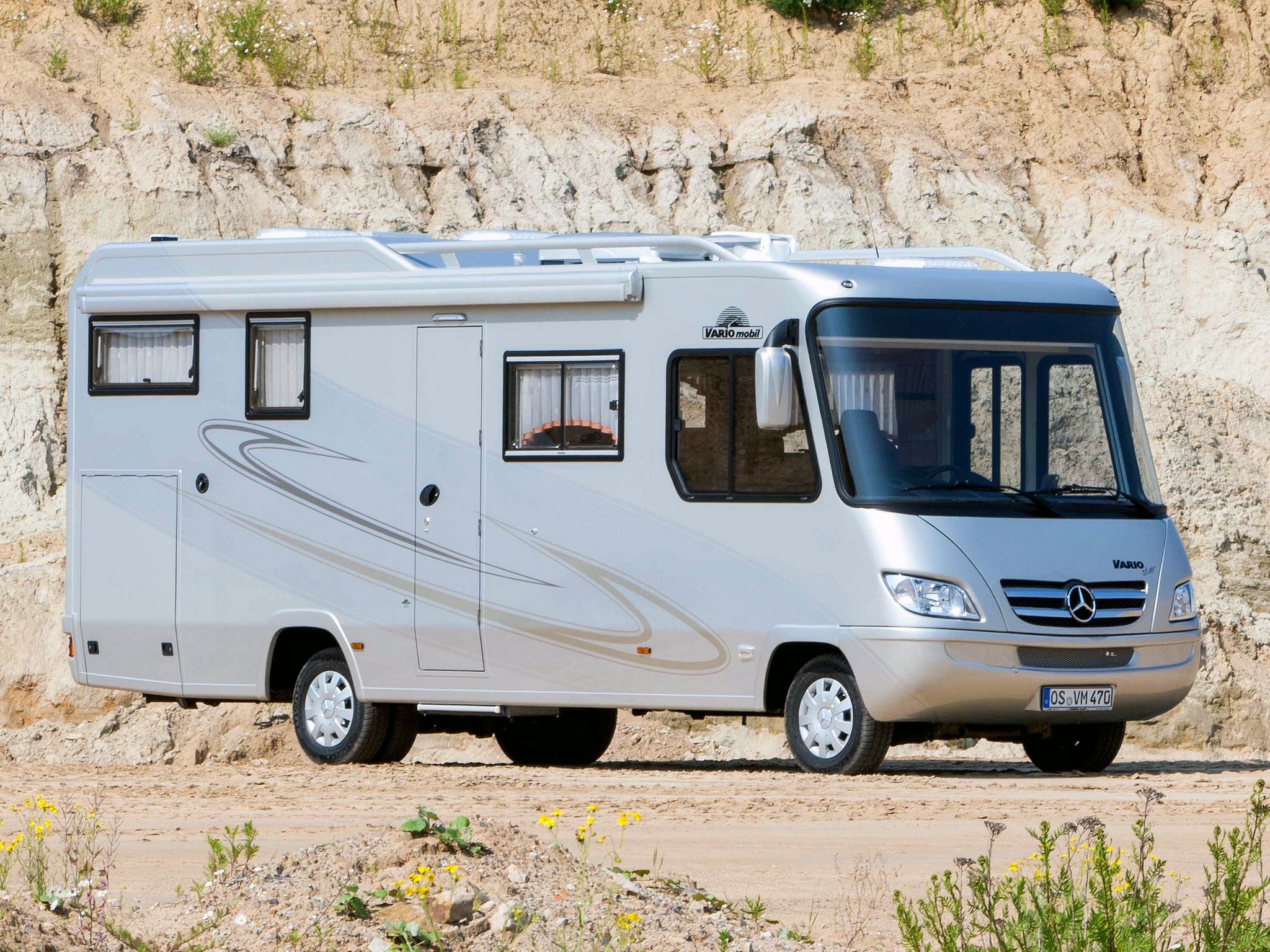 2009, Vario, Star, 750,  906 , Mercedes, Benz, Motorhome, Camper Wallpaper