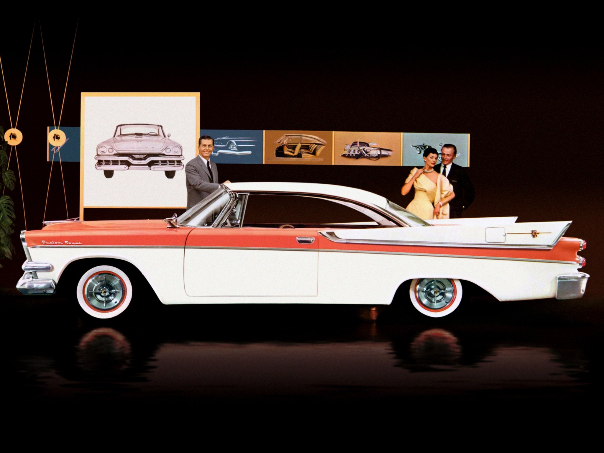 1957, Dodge, Custom, Royal, Lancer, Hardtop, Coupe,  d67 2 , Retro Wallpaper
