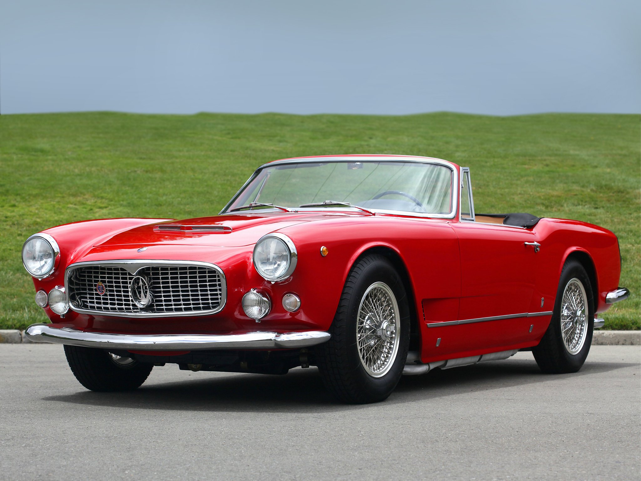 1959 64, Maserati, 3500, Spyder, Retro, Classic Wallpaper