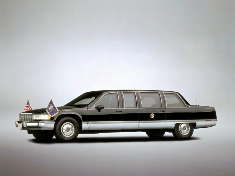 1993, Cadillac, Fleetwood, Brougham, Presidential, Limosuine, Armored, Luxury HD Wallpaper Desktop Background