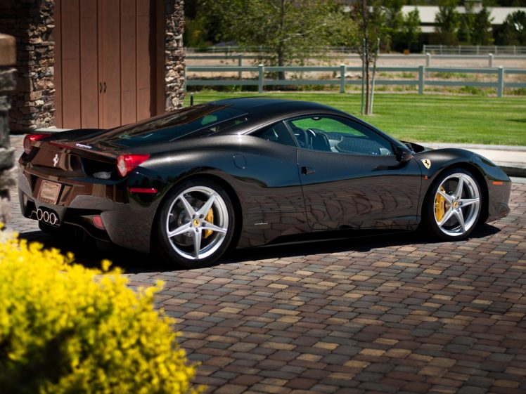 2009, Ferrari, 458, Italia, Us spec, Supercar HD Wallpaper Desktop Background