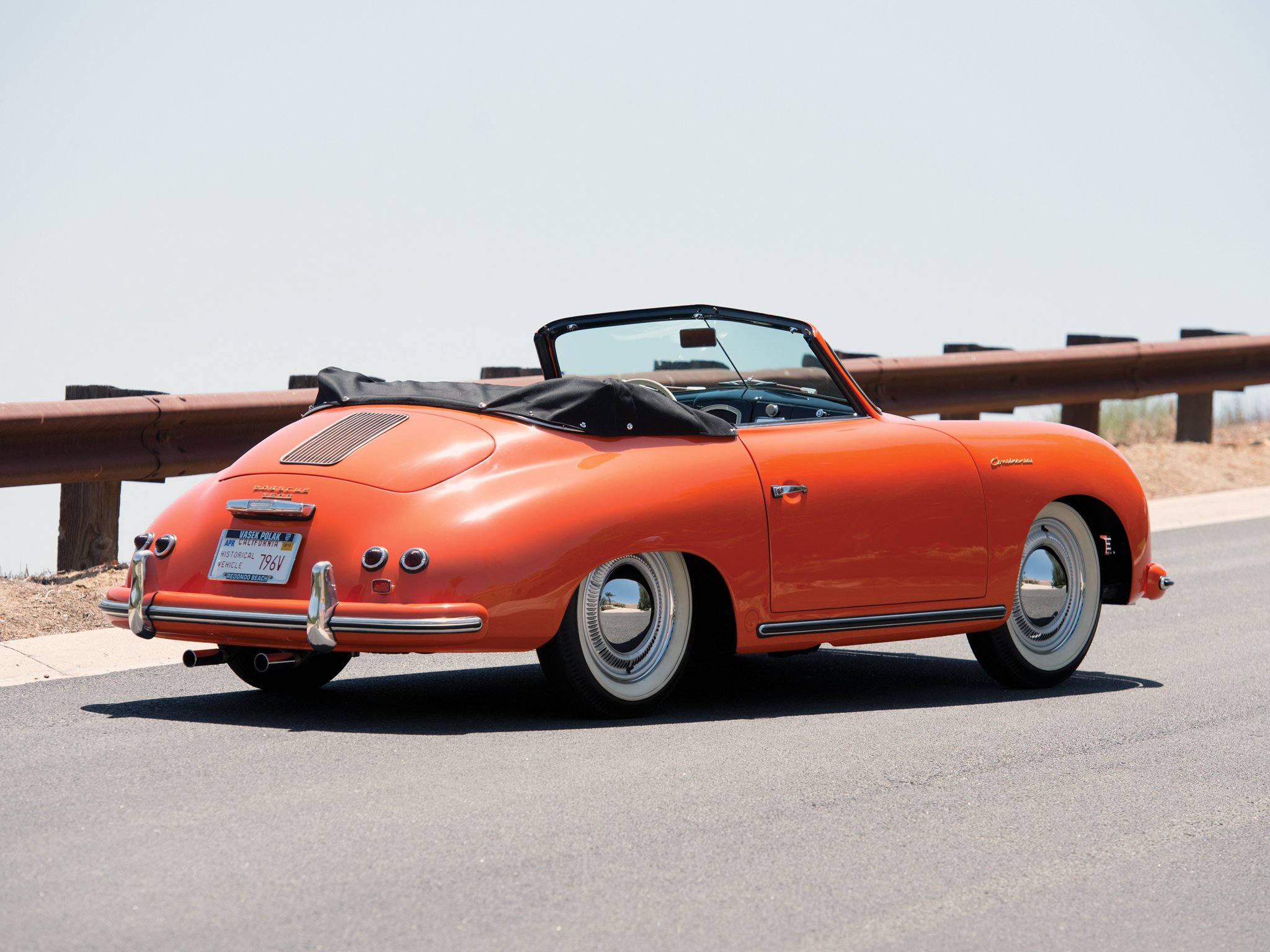 1955, Porsche, 356, 1500, Continental, Cabriolet, Retro Wallpaper
