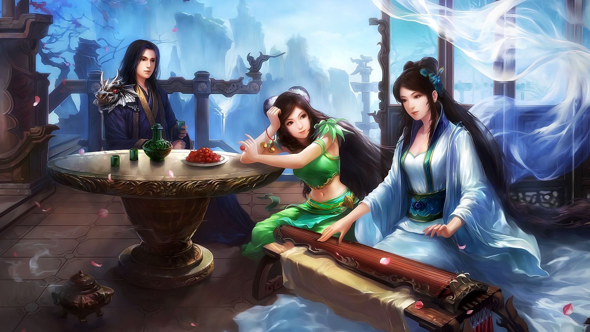 jade, Dynasty, Fantasy, Asian, Oriental Wallpaper