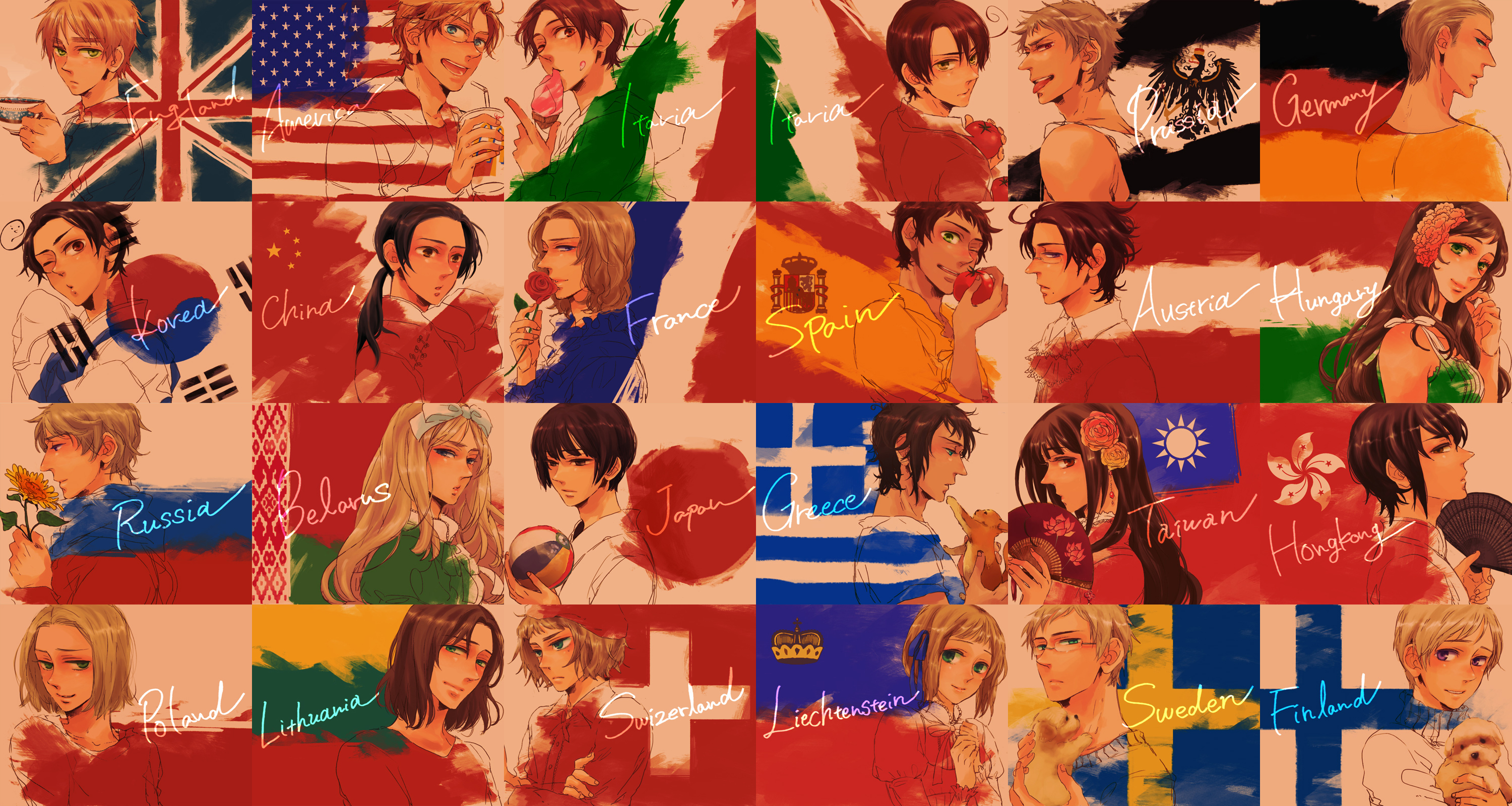 axis, Powers, Hetalia Wallpaper