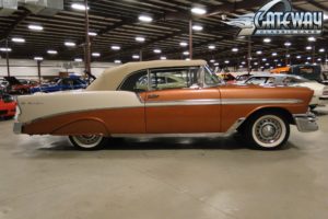 1956, Chevrolet, Bel, Air, Convertible, Retro,  4