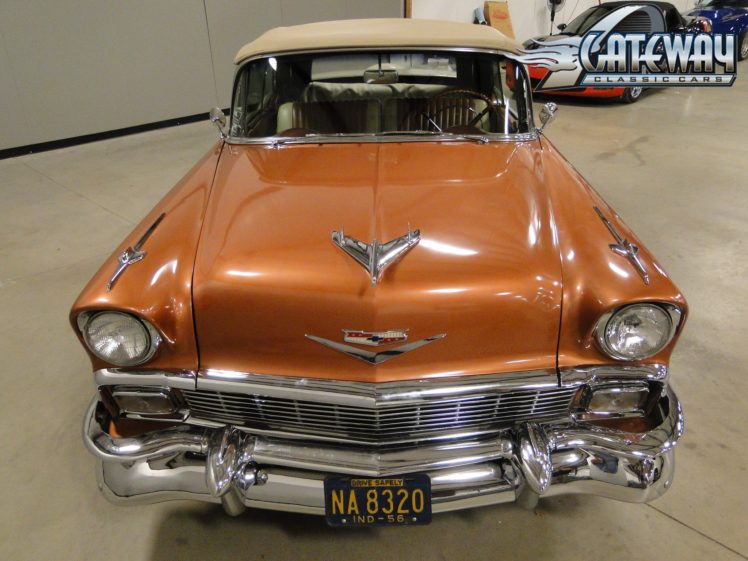 1956, Chevrolet, Bel, Air, Convertible, Retro,  17 HD Wallpaper Desktop Background
