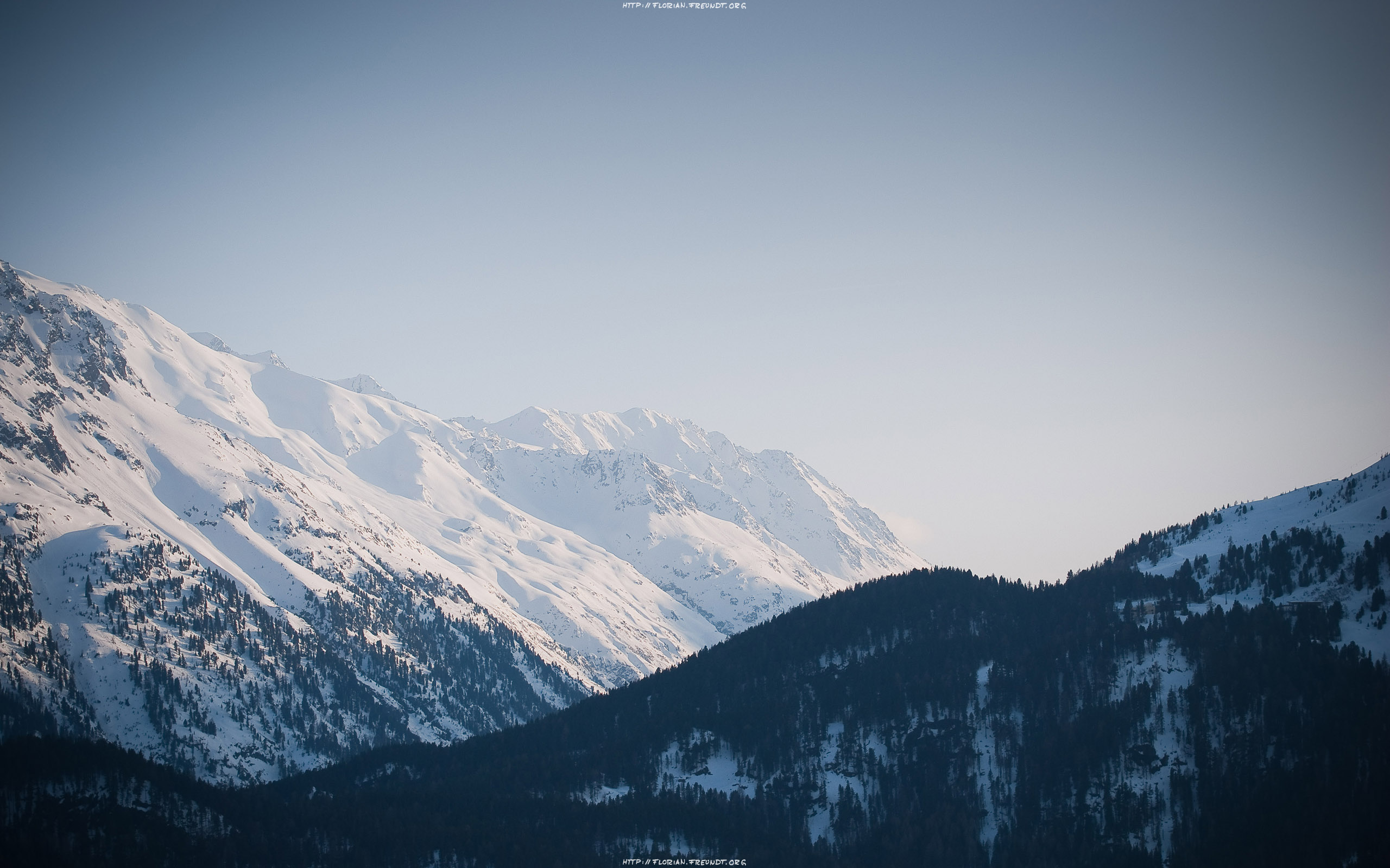 snowy, Mountain Wallpaper