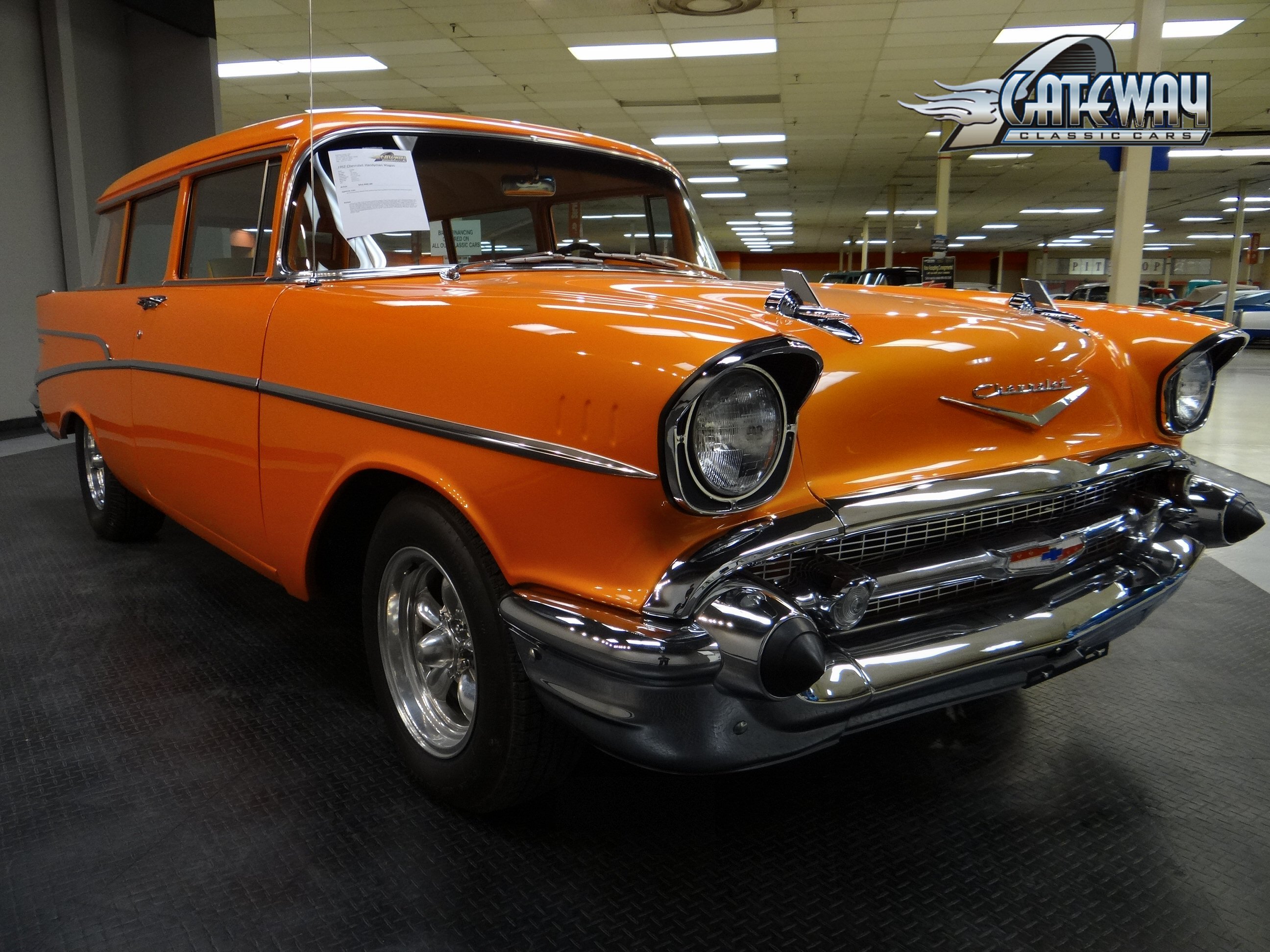 1957, Chevrolet, Handyman, Wagon, Stationwagon, Hot, Rod, Rods, Retro Wallpaper