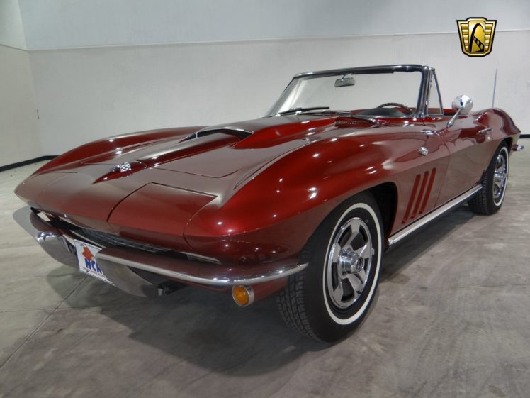 1966, Chevrolet, Corvette, Convertible, Muscle, Classic, Supercar HD Wallpaper Desktop Background